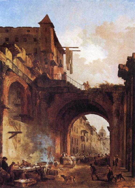 ROBERT, Hubert The Porta Octavia in Rome